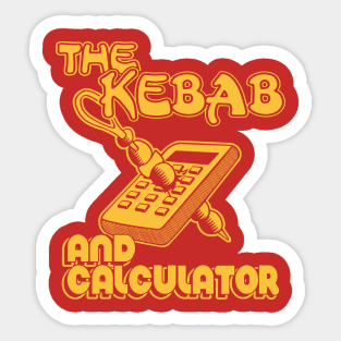 The Kebab and Calculator Sticker